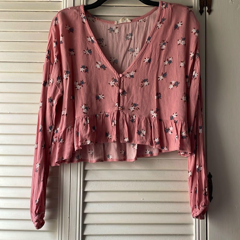 Floral Flowy Crop Top